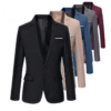 Hot selling 2024 Autumn Winter Suit Men’s Clothing Solid Color Coat Jacket Casual Formal Blazer