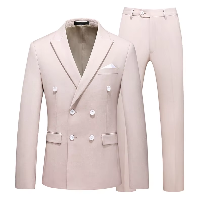 Wholesale Two Piece Luxury Office Suit Men Wedding Formal Dress Standard Size Suit Jacket Business Suit - Image 2
