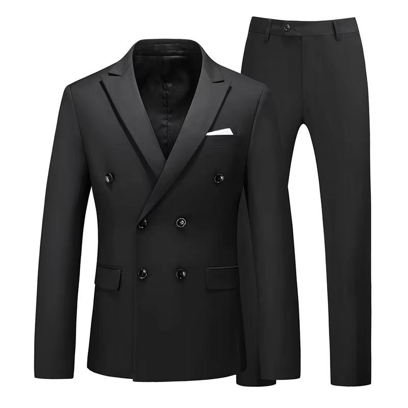 Wholesale Two Piece Luxury Office Suit Men Wedding Formal Dress Standard Size Suit Jacket Business Suit - Image 3