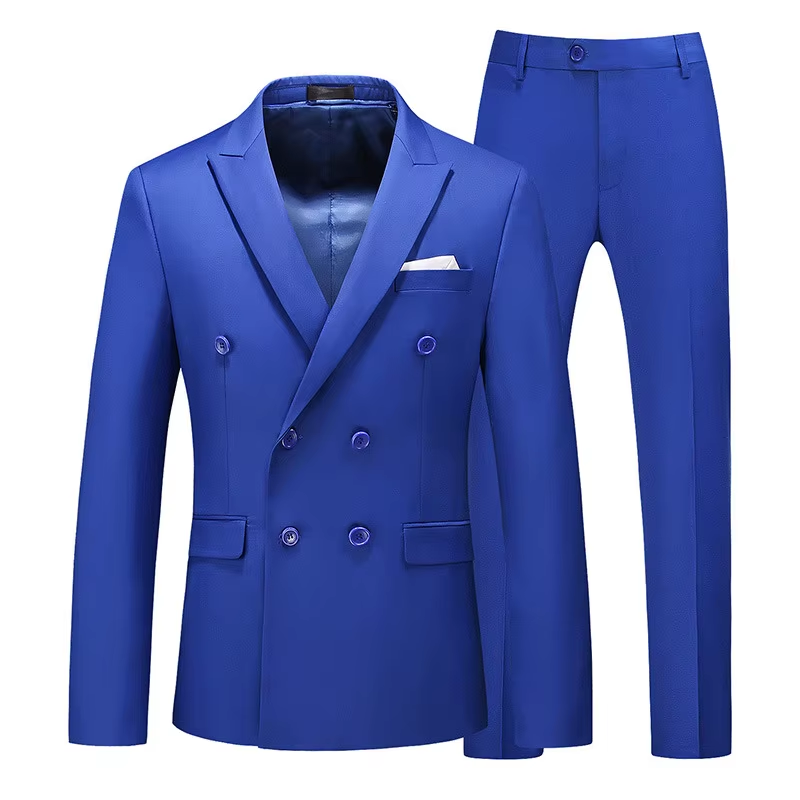 Wholesale Two Piece Luxury Office Suit Men Wedding Formal Dress Standard Size Suit Jacket Business Suit - Image 4