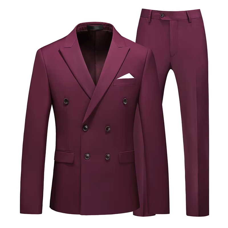 Wholesale Two Piece Luxury Office Suit Men Wedding Formal Dress Standard Size Suit Jacket Business Suit - Image 5