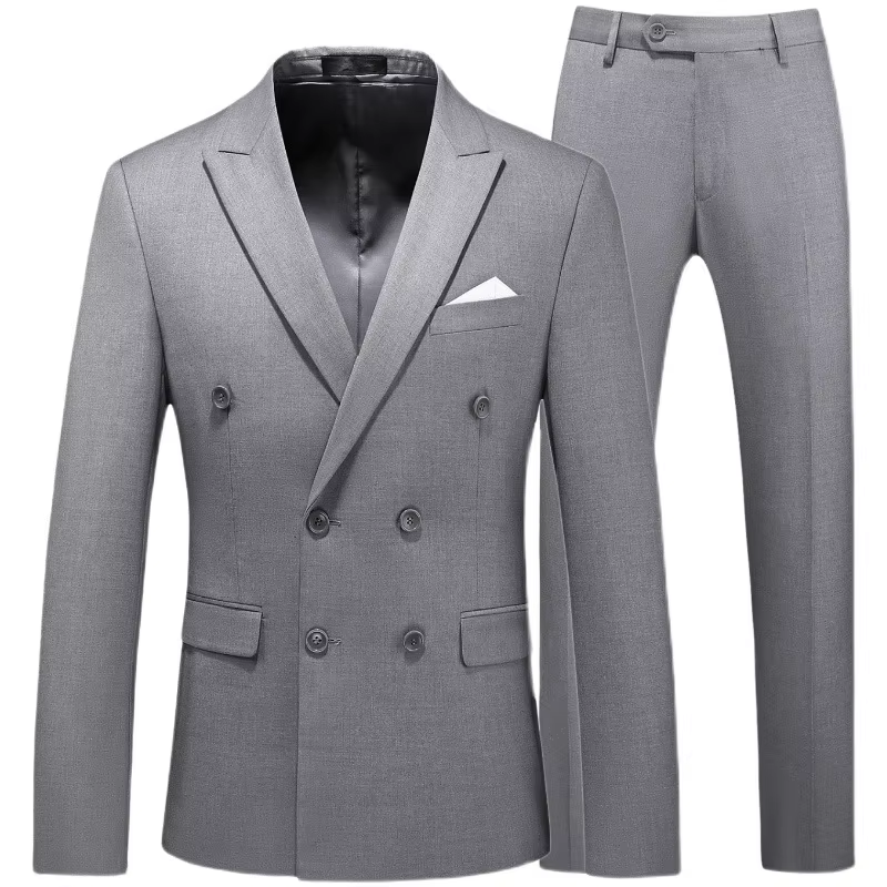 Wholesale Two Piece Luxury Office Suit Men Wedding Formal Dress Standard Size Suit Jacket Business Suit - Image 6
